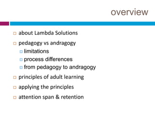 Improve Student's Learning Retention and Attention Spans