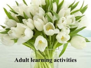 Adult learning activities
 