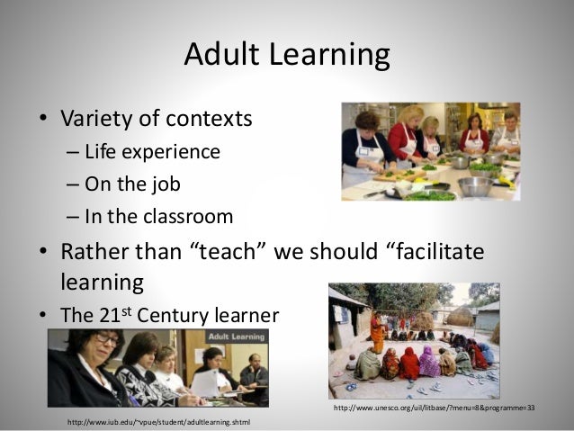 Adult learning environment april 15