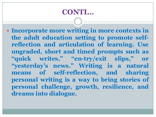 Adult Learning Ppt Provided to youtube by the orchard enterprises quick exit · bill conti music from the thomas crown affair released on: slideshare