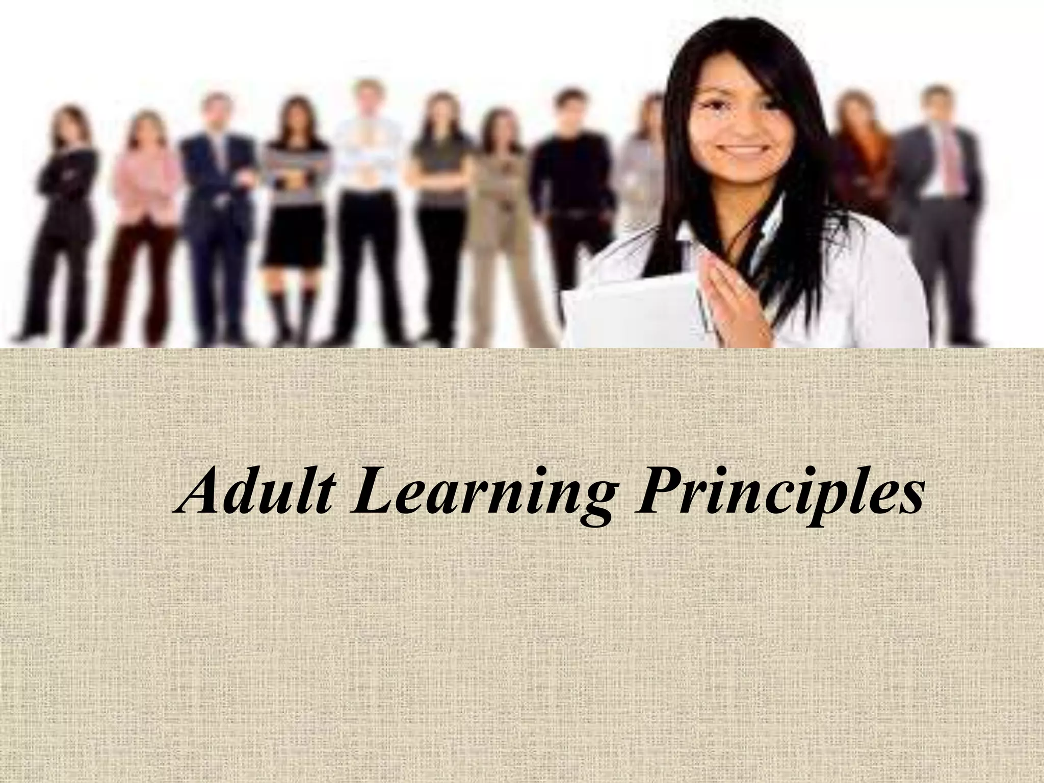 Adult Learning Principles