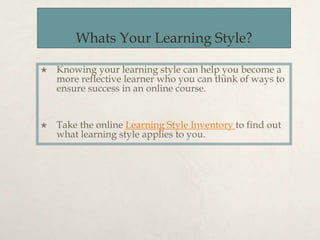 Adult Learning Styles to be used in TESOL contexts.ppt