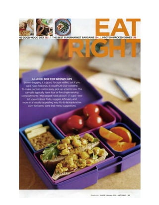 Adult Lunch Boxes by Laptop Lunches featured in Shape Magazine