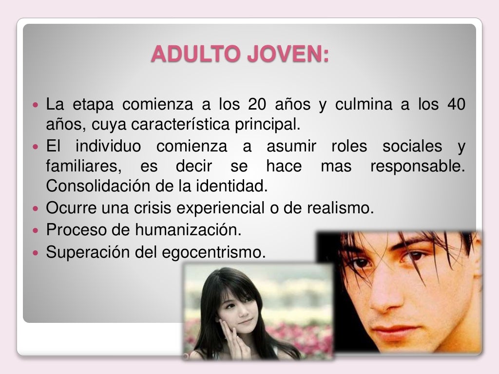 Caracteristicas Fisicas Y Psicologicas Del Adulto Joven