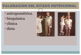 antropométrica. bioquímica clínica dieta VALORACION DEL ESTADO NUTRICIONAL 