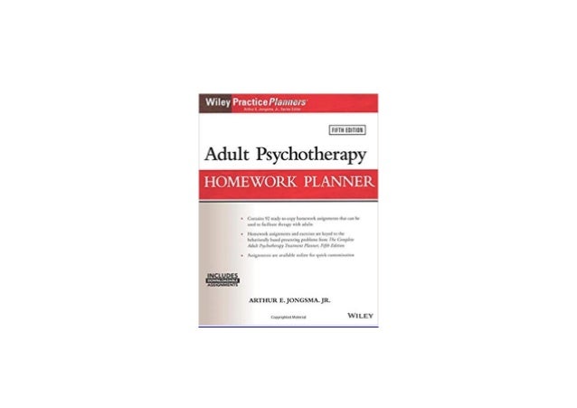 The complete psychotherapy homework planner 5th edition pdf free image