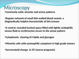 Alveolar Pattern Rcc ADULT RENAL TUMORS OR RCC (PATHOLOGY PRESENTATION) | PPT
