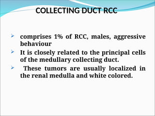 ADULT RENAL TUMORS OR RCC (PATHOLOGY PRESENTATION) | PPT