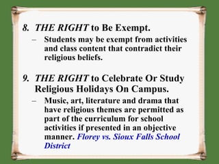 In 1965, Supreme Court decision in Abington School District v Schempp,