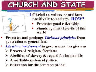 CHURCH AND STATEDirector, Finn Laursen of CEAIOur mission is "To Encourage, Equip and Empower Educators according to Biblical Principles." We are the only professional association for Christians who are called to serve in public schools. Our members have served the youth of America since 1953 through classroom teachers, administrators, and para-professionals in education.
