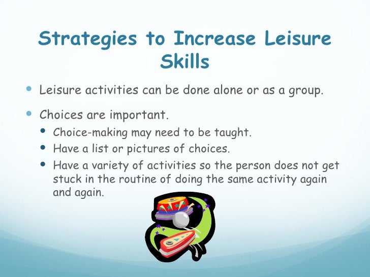 Autism and Leisure Skills to Teach