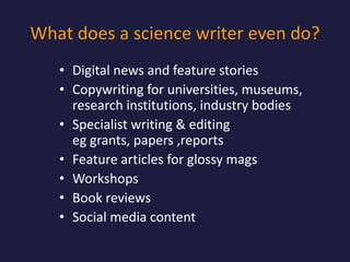 Communicating science: tips and tricks for students | PPTX