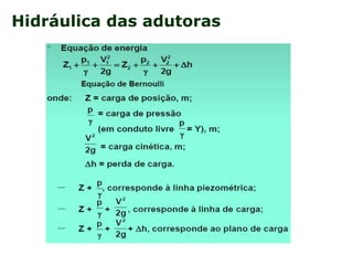 Hidráulica das adutoras
 