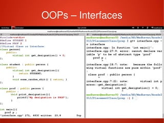    
OOPs – Interfaces
 