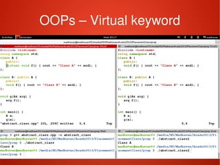    
OOPs – Virtual keyword
 