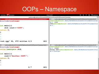    
OOPs – Namespace
 