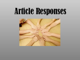 Article Responses 