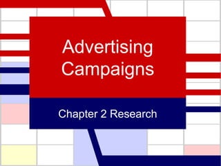 Advertising Campaigns Chapter 2 Research 