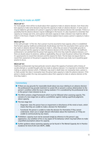 Advance decisions to refuse treatment | PDF