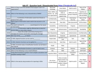 Advance ITT question for CA Final students | PDF