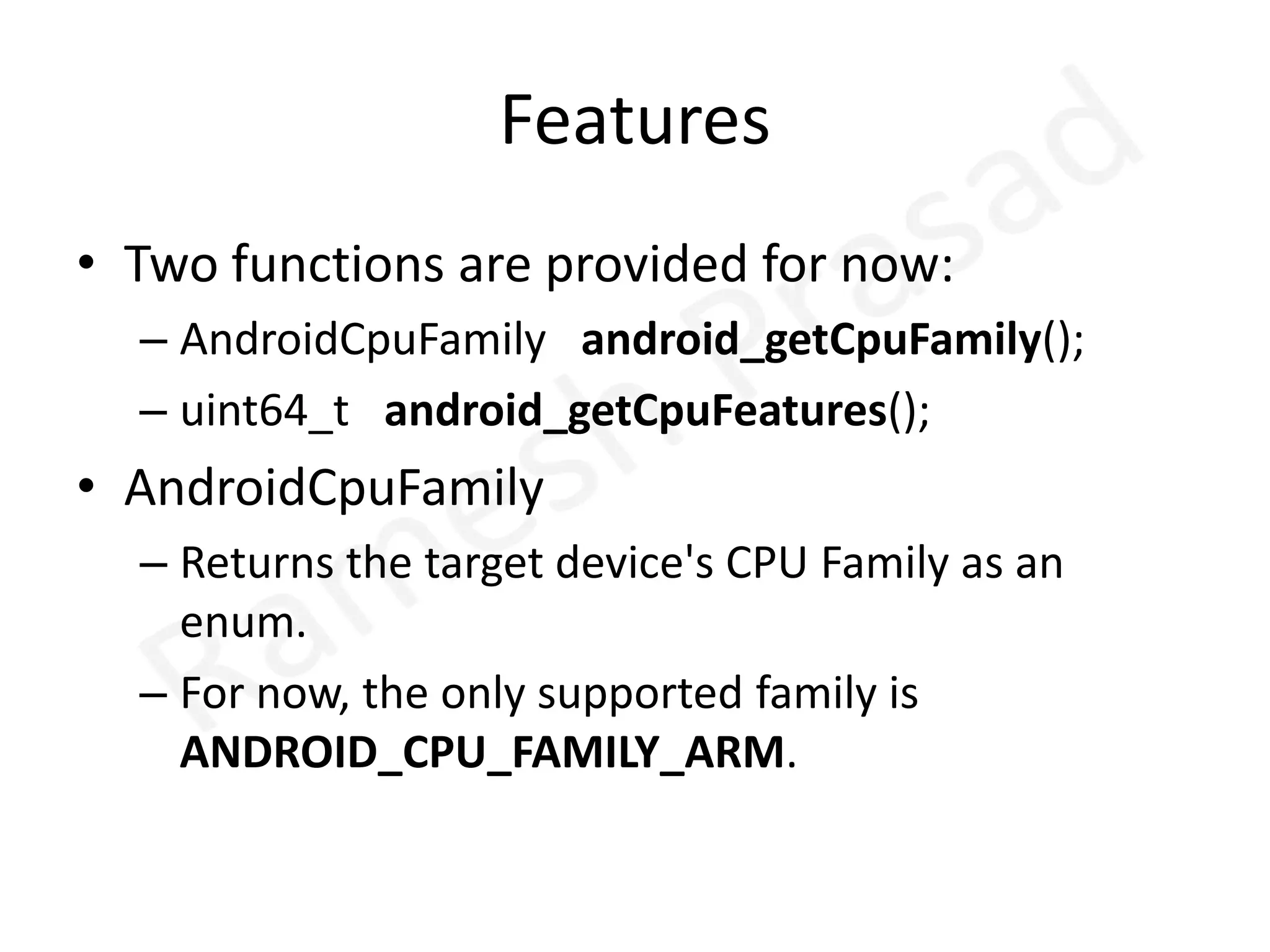 NDK-provided function macrosthis-makefile    Returns the path of the current Makefile (i.e. where the function    is called).parent-makefile    Returns the path of the parent Makefile in the inclusion tree,    i.e. the path of the Makefile that included the current one.grand-parent-makefile    Guess what...