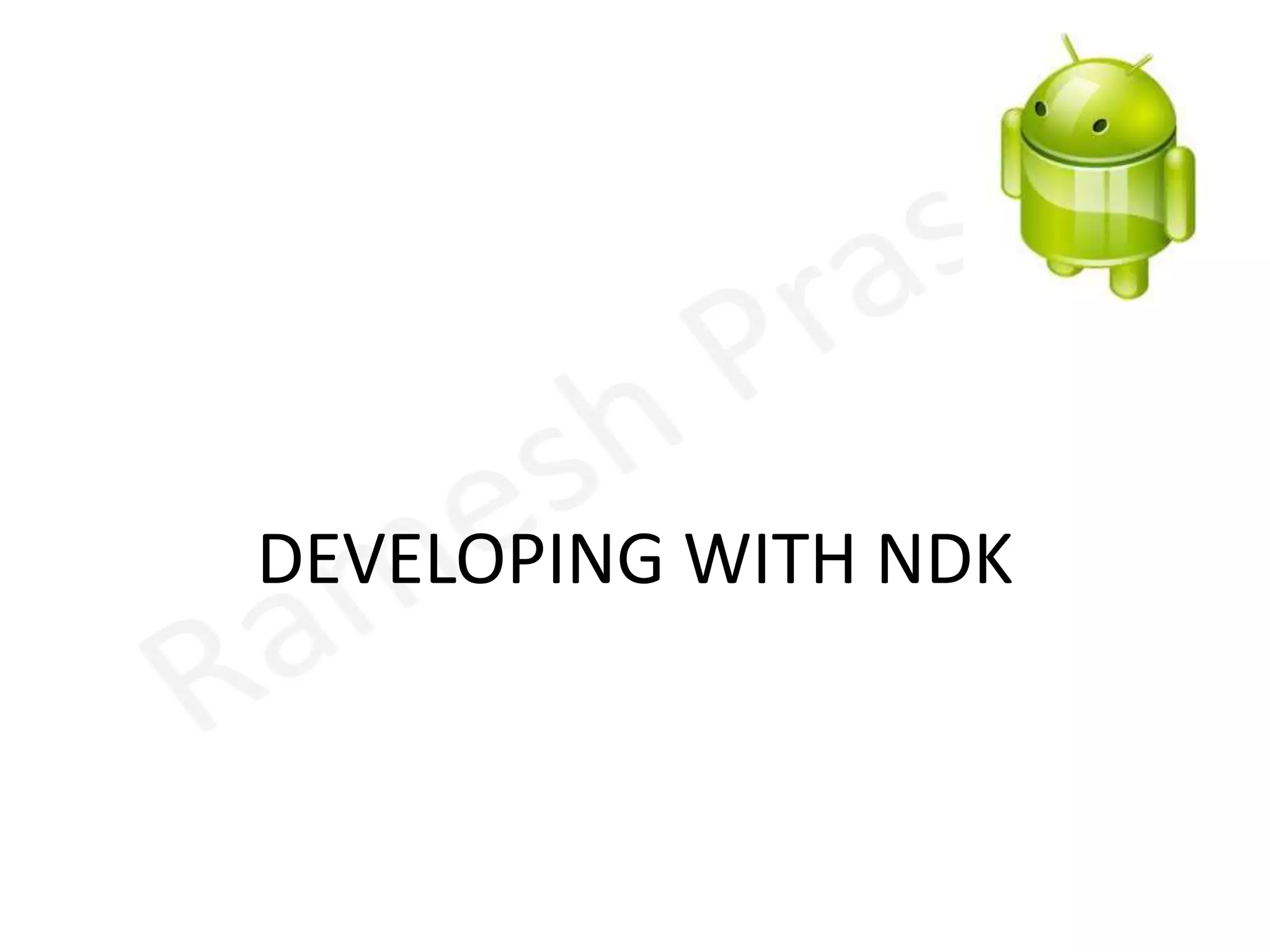 BionicBionic has built-in support for important Android-specific services such as system properties and logging. It doesn’t support certain POSIX features, like C++ exceptions and wide chars, which were not needed on Android. Thus it’s not quite compatible with the gnu libc. All native code must be compiled against bionic, not glibc. 