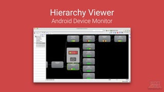 Hierarchy Viewer
Android Device Monitor
 
