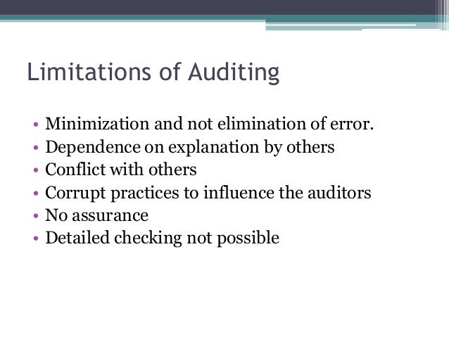 Advance auditing - The Master Slide