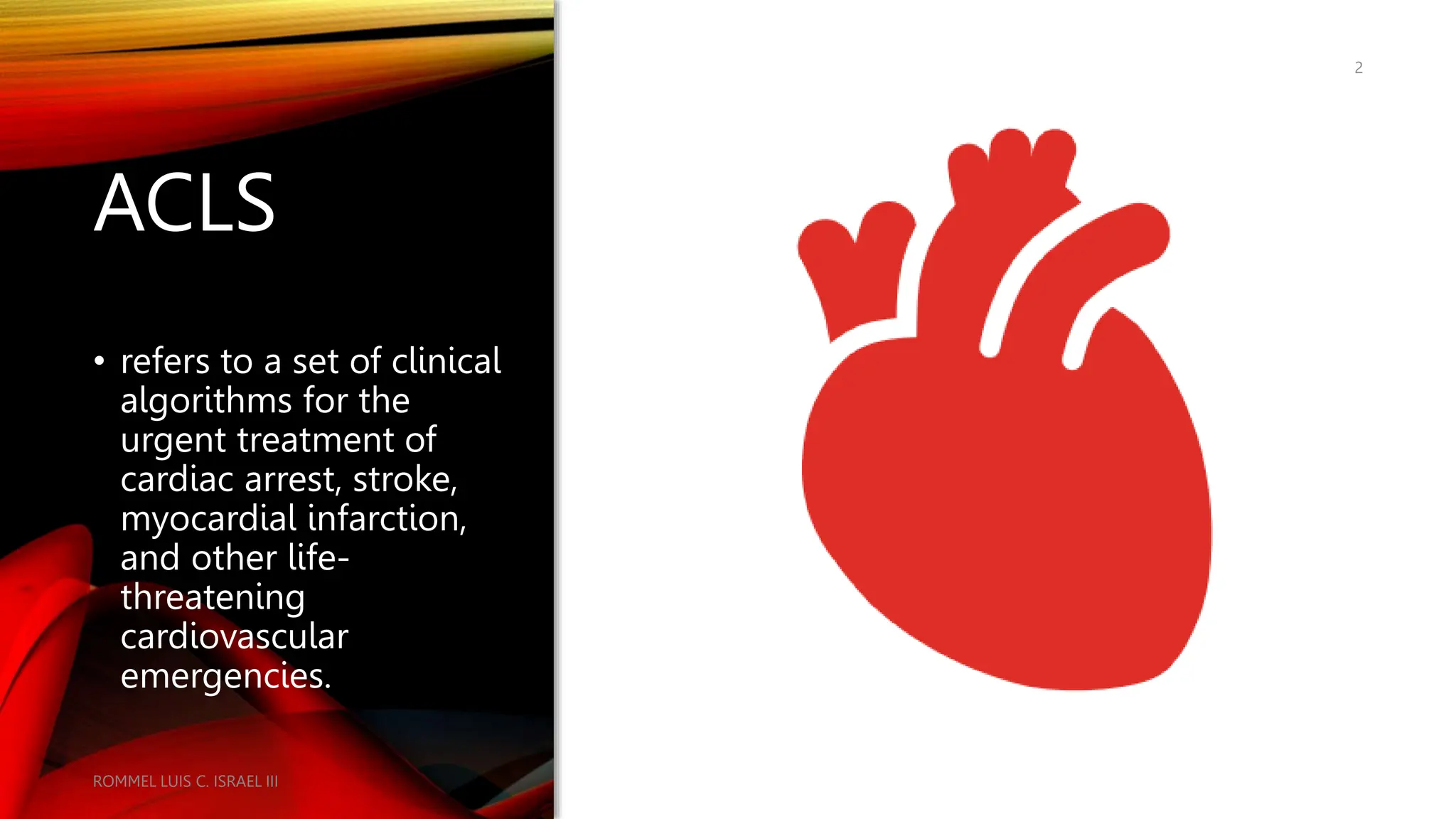 ADVANCE CARDIAC LIFE SUPPORT - (ACLS vs. BLS) | PPTX