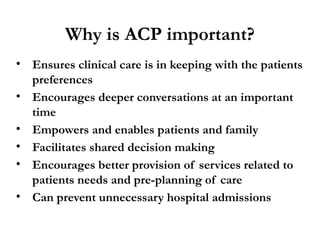 Advance care planning: 