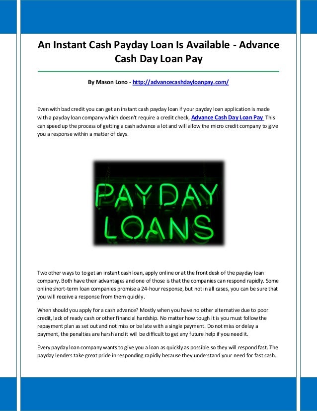 4 1 week payday financial loans