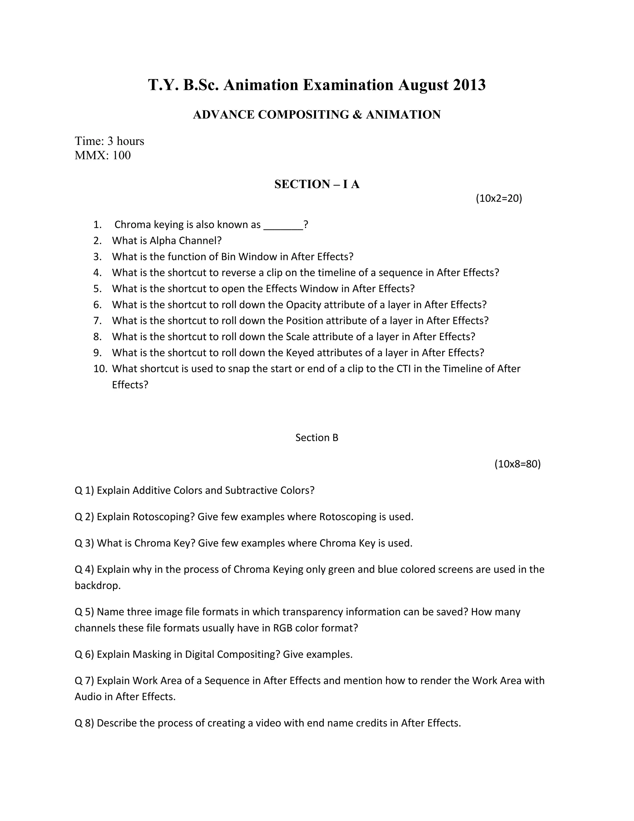 Advance compositing and animation | DOCX