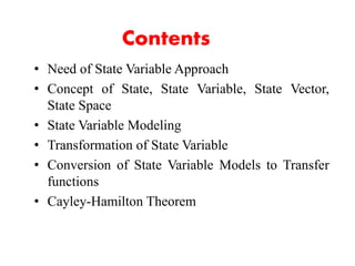 State Variable Conversion Examples Advance control theory | PPTX