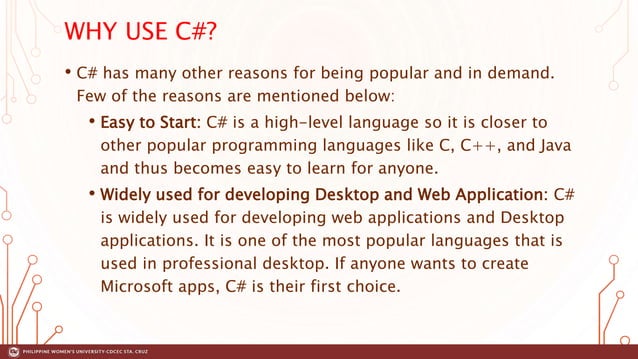 Advance C# Programming Part 1.pptx | Programming Languages | Computing