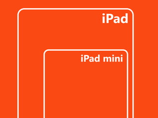 iPad
iPad mini
 