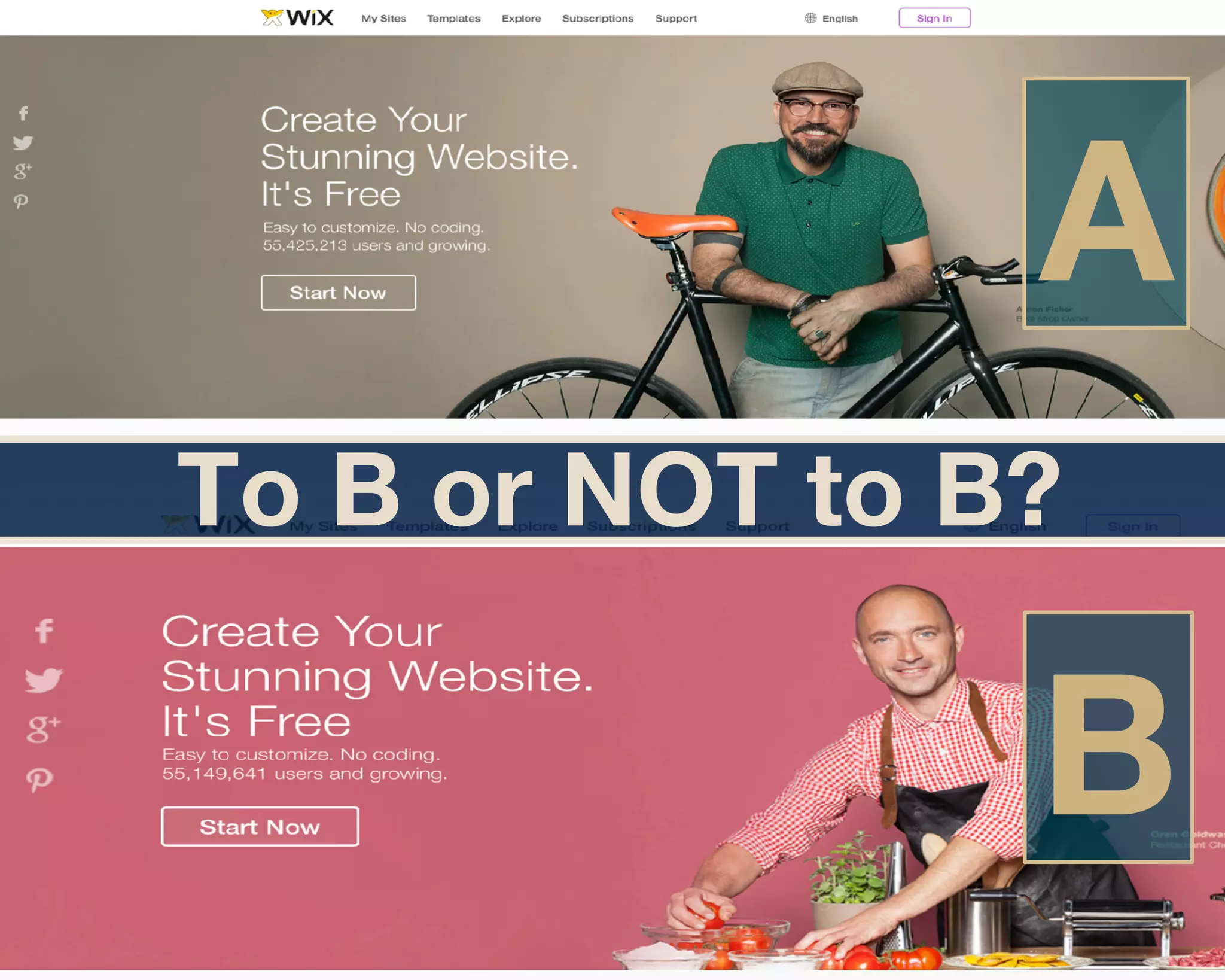 A 
B 
To B or NOT to B? 
 