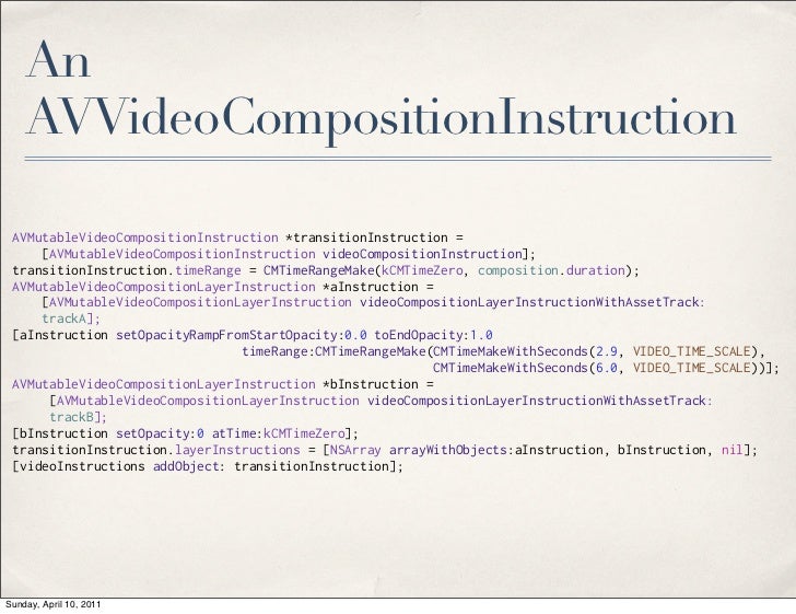 Advanced Media Manipulation with AV Foundation