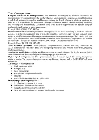 Comprehensive Study of Advanced Computer Architecture and ...