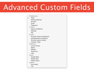 Advanced Custom Fields
 