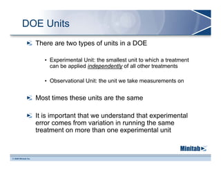 Advanced DOE with Minitab (presentation in Costa Rica) | PDF