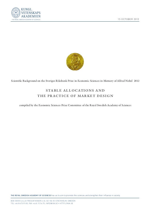 background introduction on 2012 nobel prize laureate alvin