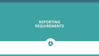 REPORTING
REQUIREMENTS
 