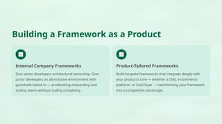 Advanced Framework Development: Building Scalable & Maintainable ...