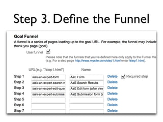 Step 3. Deﬁne the Funnel
 