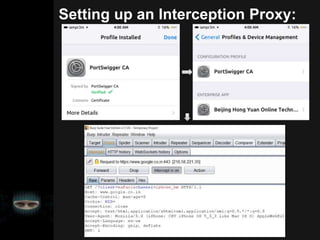 Setting up an Interception Proxy:
 