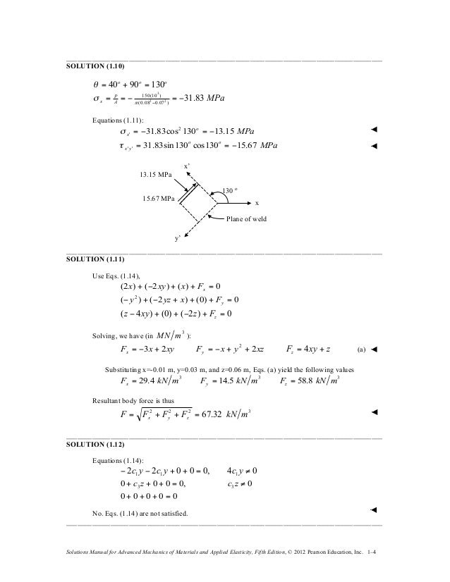 Advanced Strength And Applied Elasticity Ugural Solution Manual Pdf 36+ Pages Summary Doc [2.1mb] - Latest Update 