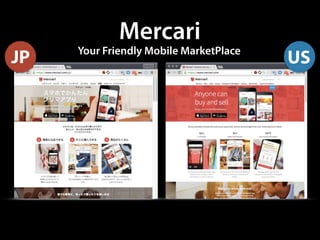 Mercari
Your Friendly Mobile MarketPlace
JP US
 