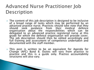 Advanced nurse-practitioner-job-description | PPTX