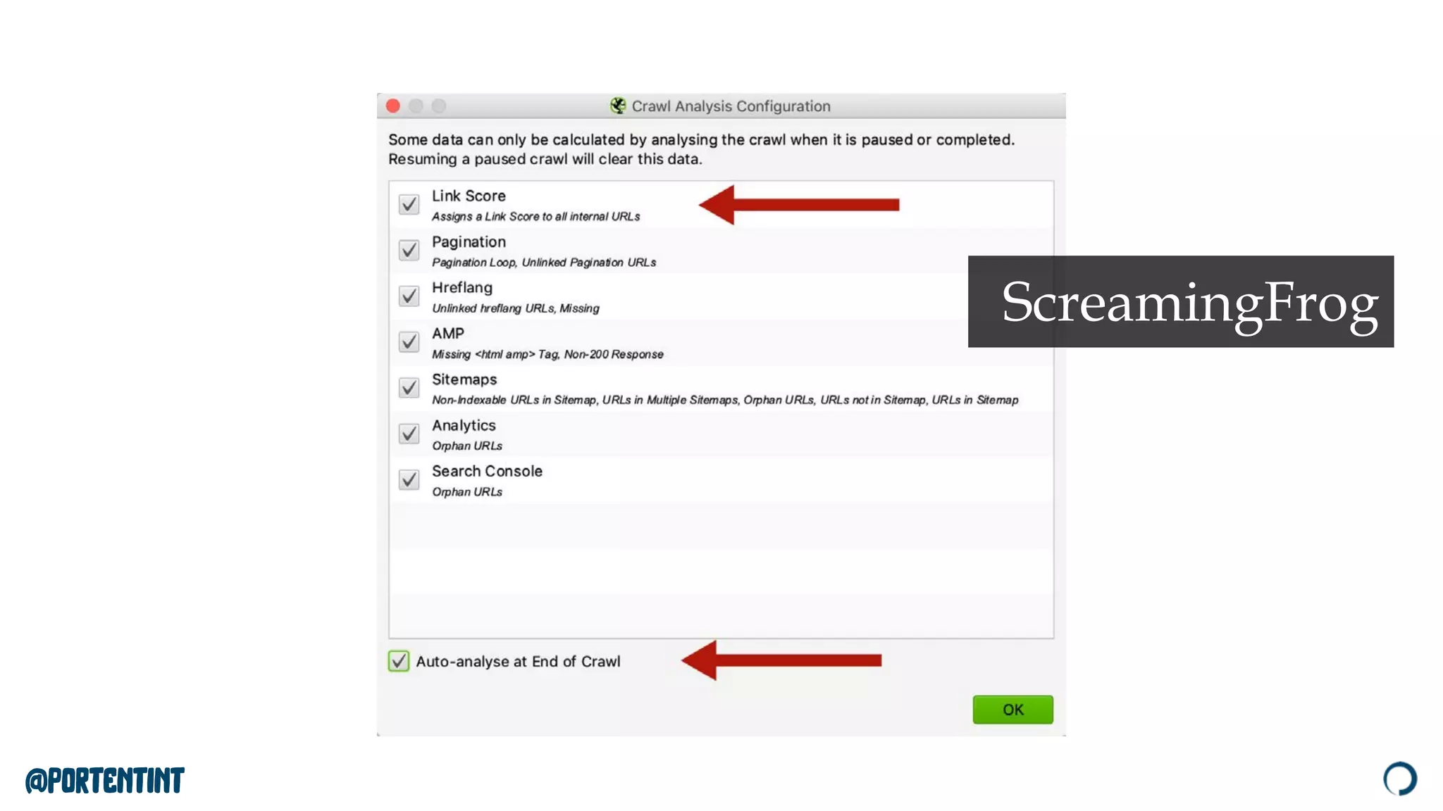 @portentint
ScreamingFrog
 