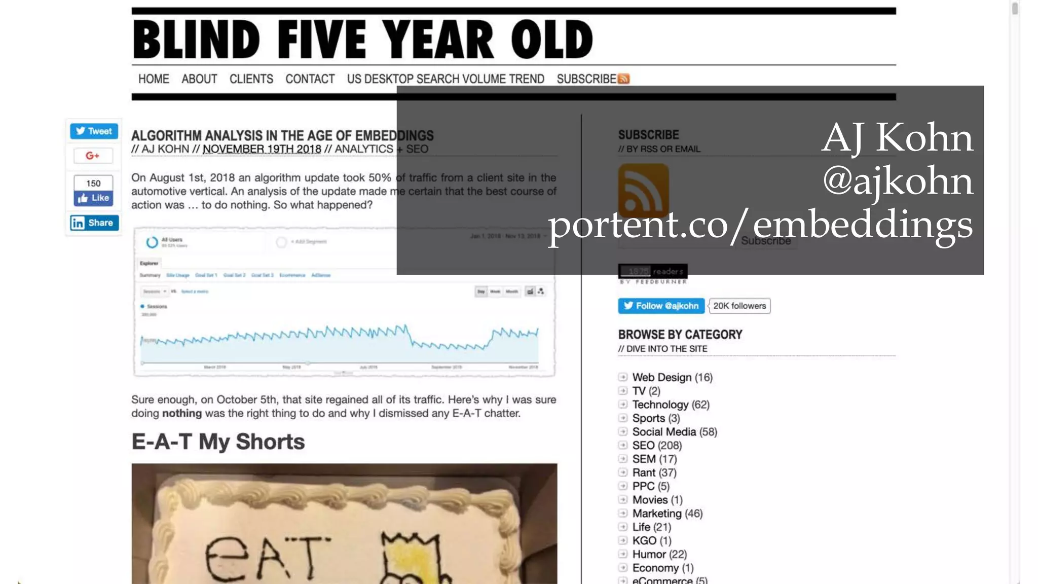 AJ Kohn
@ajkohn
portent.co/embeddings
 